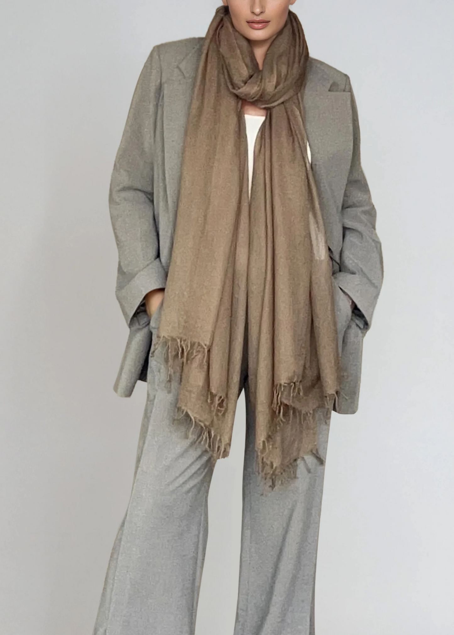 Biscotti Cashmere Wrap – Handwoven Himalayan Luxury Shawl