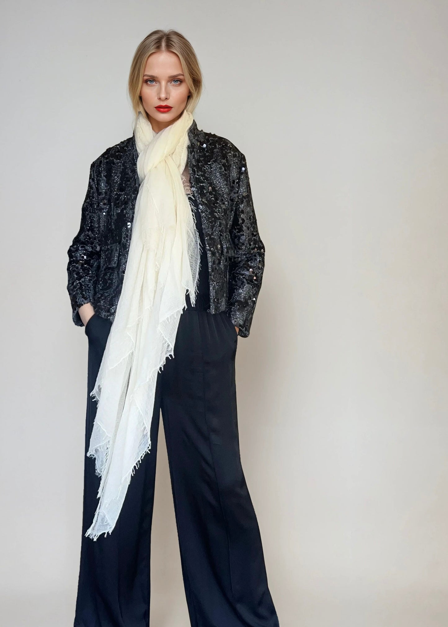 Coconut Milk Cashmere Wrap | Lightweight Shawl