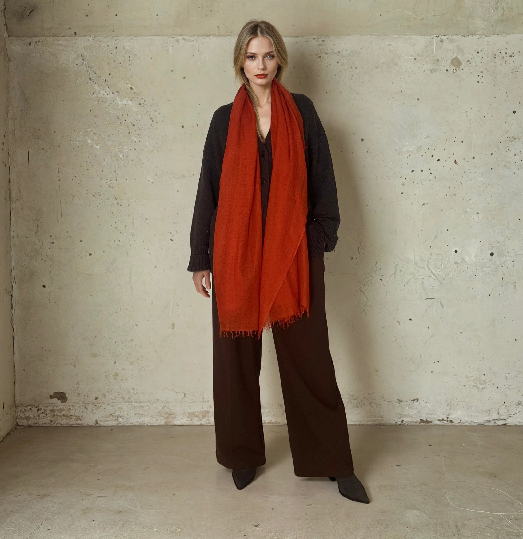 Copper Cashmere Scarf