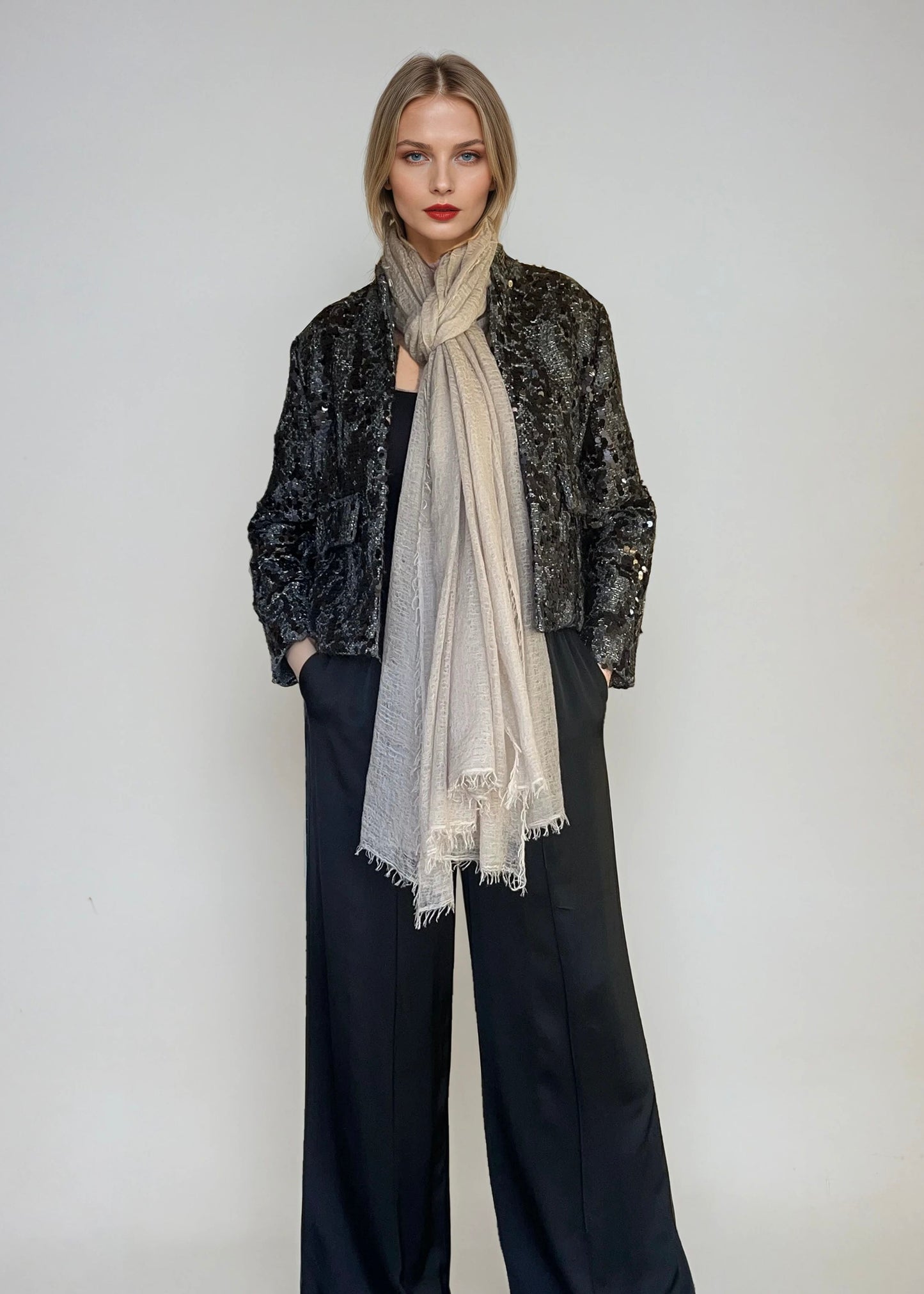 Dove Mist Spring Wrap | Light weight shawl