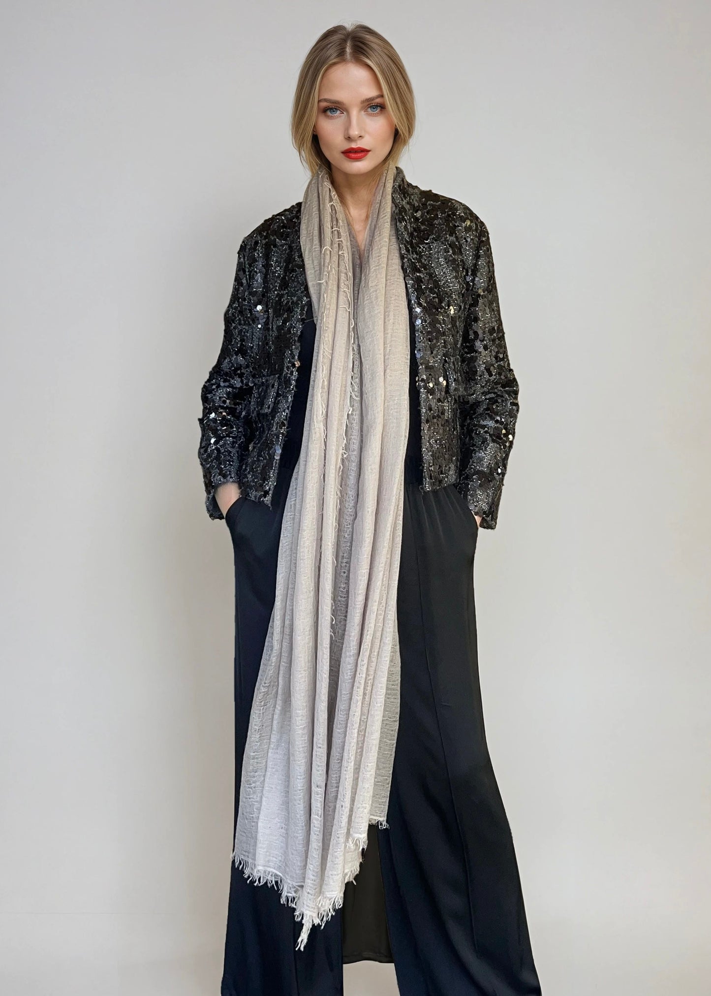 Dove Mist Spring Wrap | Light weight shawl