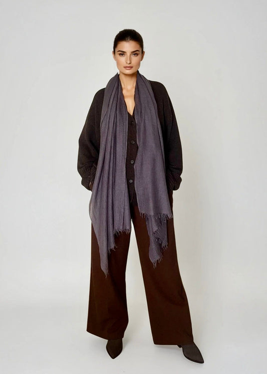 Charcoal Cashmere Scarf
