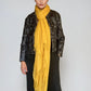 Premium Saffron Handloom Cashmere Wrap - Luxury Designer Scarf