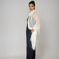 Premium White Handwoven Cashmere Wrap – Pure Himalayan Luxury Scarf