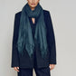 Midnight Teal Cashmere Wrap | 100% Handwoven Luxury Shawl