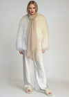 Natural Cashmere Wrap | Hand-loomed Luxury Scarf
