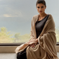 Heavyweight Plant-Dyed Cashmere Wrap - Natural