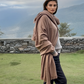 Heavyweight Plant-Dyed Cashmere Wrap | Tan