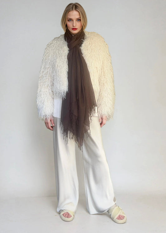 Earth Brown | Handloom Luxury Scarf Shawl