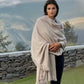 Heavyweight Plant-Dyed Cashmere Wrap - Natural