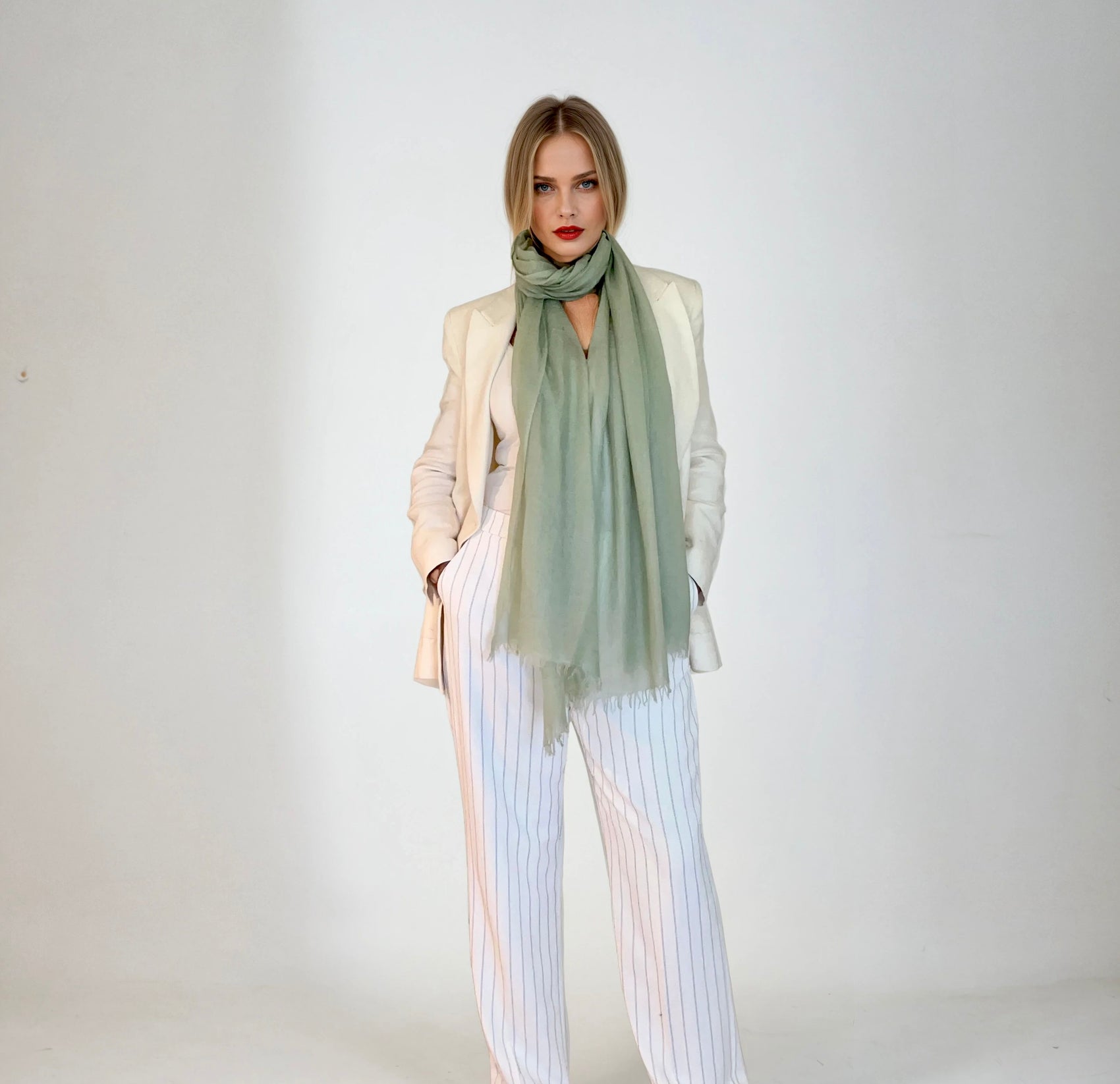 Matcha Cashmere Scarf