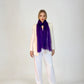 Royal Purple Cashmere scarf