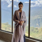 Lavender Grey Cashmere Wrap | 100% Handwoven Luxury Shawl