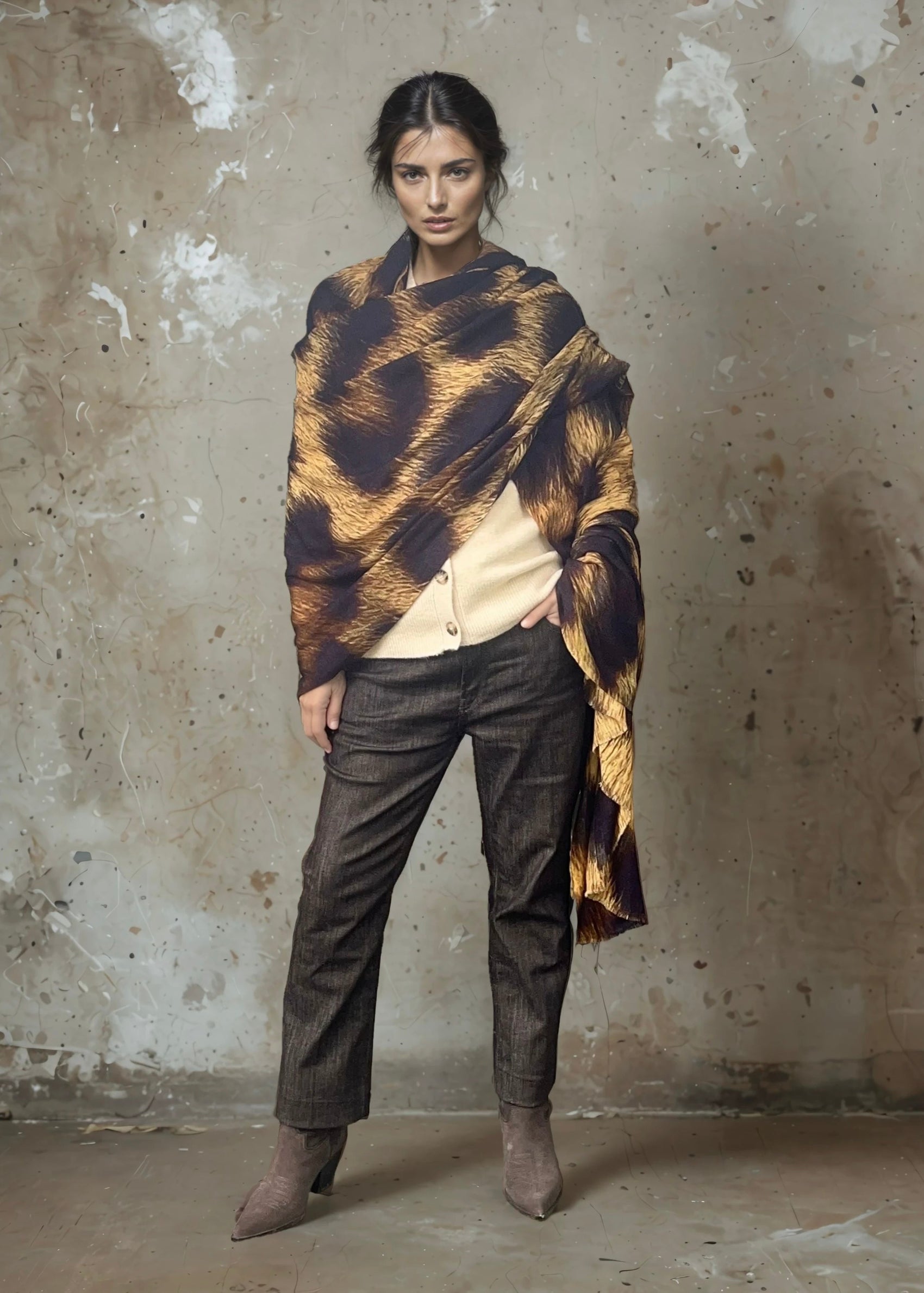 Brown Leopard Travel Wrap Pre Order