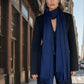 WRAP AUS REINEM KASCHMIR, MARINEBLAU