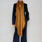 Premium Burnt Bronze Handloom Cashmere Wrap - Luxury Designer Scarf