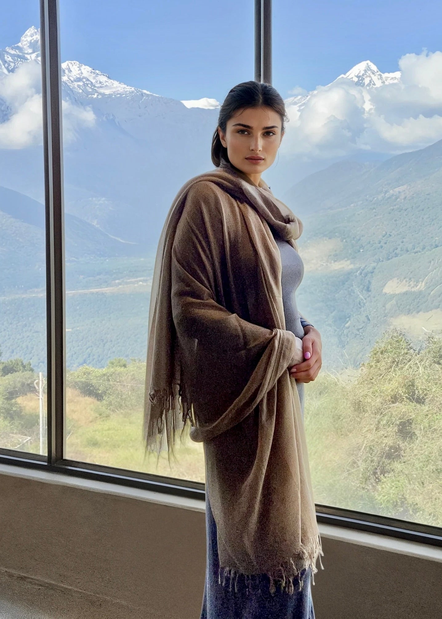 Biscotti Cashmere Wrap | 100% Handwoven Luxury Shawl