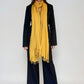 Premium Saffron Handloom Cashmere Wrap - Luxury Designer Scarf