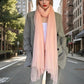 Sunset Blush  Cashmere Wrap | Lightweight Shawl