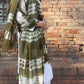 Forest Green, Brown & White Cashmere Wrap – Handloom Himalayan Limited Edition