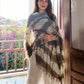 Forest Green, Brown & White Cashmere Wrap – Handloom Himalayan Limited Edition