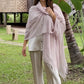 Lavender Grey Cashmere Wrap – Handwoven Himalayan Luxury Shawl