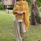Saffron Cashmere Wrap – Handloom Himalayan Luxury Scarf