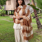 Premium Bronze Brown Cashmere Wrap – Handwoven Himalayan Limited Edition