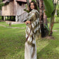Forest Green, Brown & White Cashmere Wrap – Handloom Himalayan Limited Edition