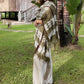 Forest Green, Brown & White Cashmere Wrap – Handloom Himalayan Limited Edition