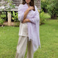 Premium Lavender Pure Cashmere Wrap - Handwoven Himalayan Luxury Scarf