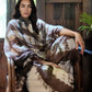 Hand Woven Cashmere Wrap - Earth Brown Forest Green | Cashmere Luxe