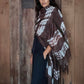 Hand Woven Cashmere Wrap - Earth Brown Forest Green | Cashmere Luxe