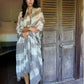 Premium Taupe & Soft Pink Cashmere Wrap – Handwoven Himalayan Limited Edition