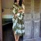 Forest Green, Brown & White Cashmere Wrap – Handloom Himalayan Limited Edition