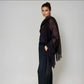 Premium Black Pure Cashmere Wrap - Handwoven Himalayan Luxury Scarf