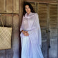 Premium Lavender Pure Cashmere Wrap - Handwoven Himalayan Luxury Scarf