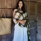 Forest Green, Brown & White Cashmere Wrap – Handloom Himalayan Limited Edition