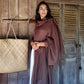 Earth Brown Handwoven Cashmere Wrap