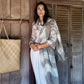 Premium Taupe & Soft Pink Cashmere Wrap – Handwoven Himalayan Limited Edition