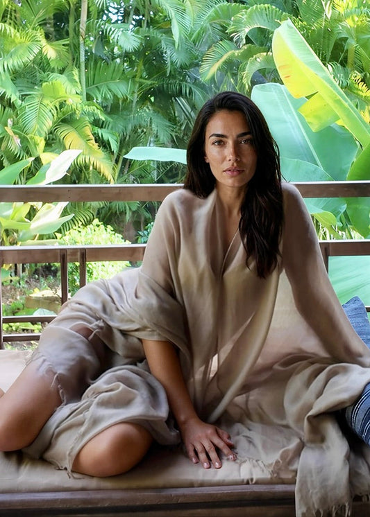 Biscotti Cashmere Wrap – Handwoven Himalayan Luxury Shawl