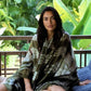 Forest Green, Brown & White Cashmere Wrap – Handloom Himalayan Limited Edition
