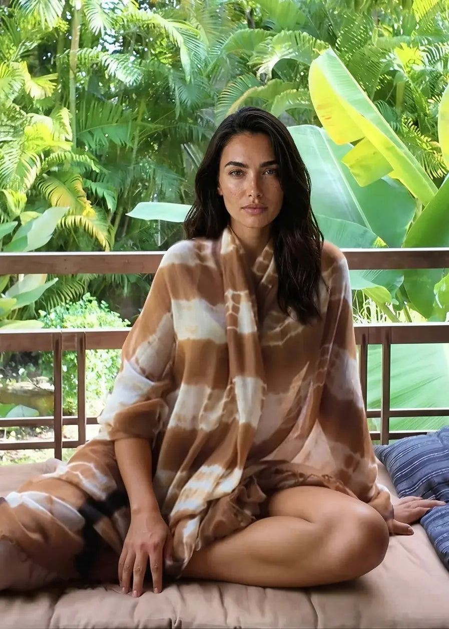 Premium Bronze Brown Cashmere Wrap – Handwoven Himalayan Limited Edition
