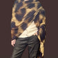 Premium Brown Leopard Travel Wrap - Designer Animal Print Luxury Cashmere