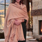 Heavyweight Plant-Dyed Cashmere Wrap | Tan