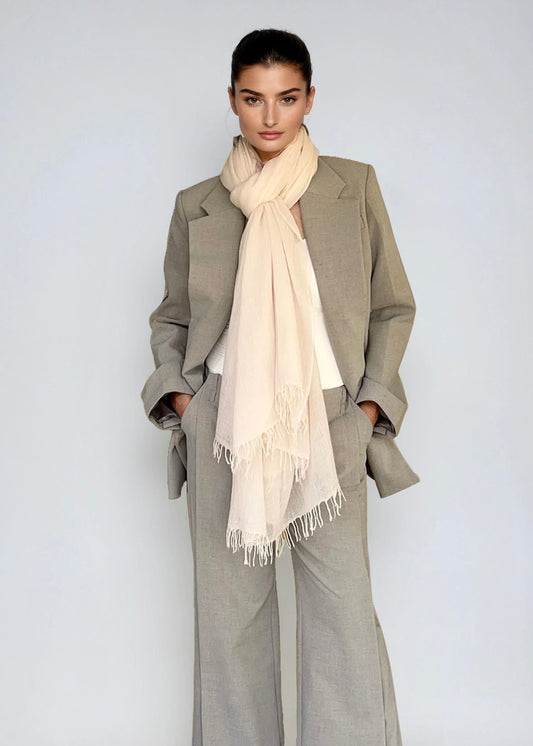 HÜLLE AUS REINEM KASCHMIR, Zartrosa