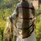 Forest Green, Brown & White Cashmere Wrap – Handloom Himalayan Limited Edition