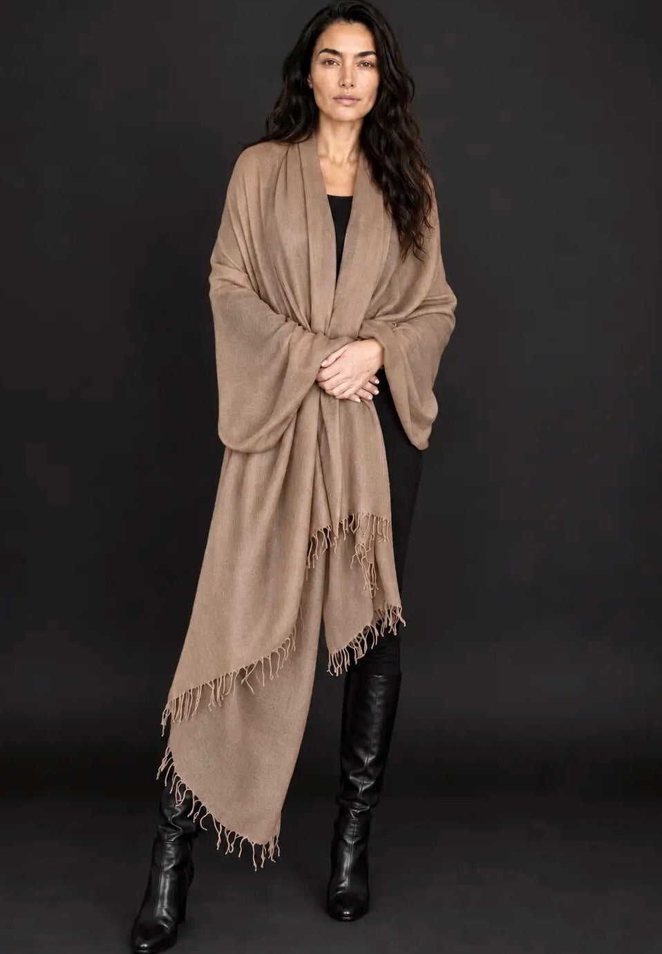 Biscotti Cashmere Wrap – Handwoven Himalayan Luxury Shawl