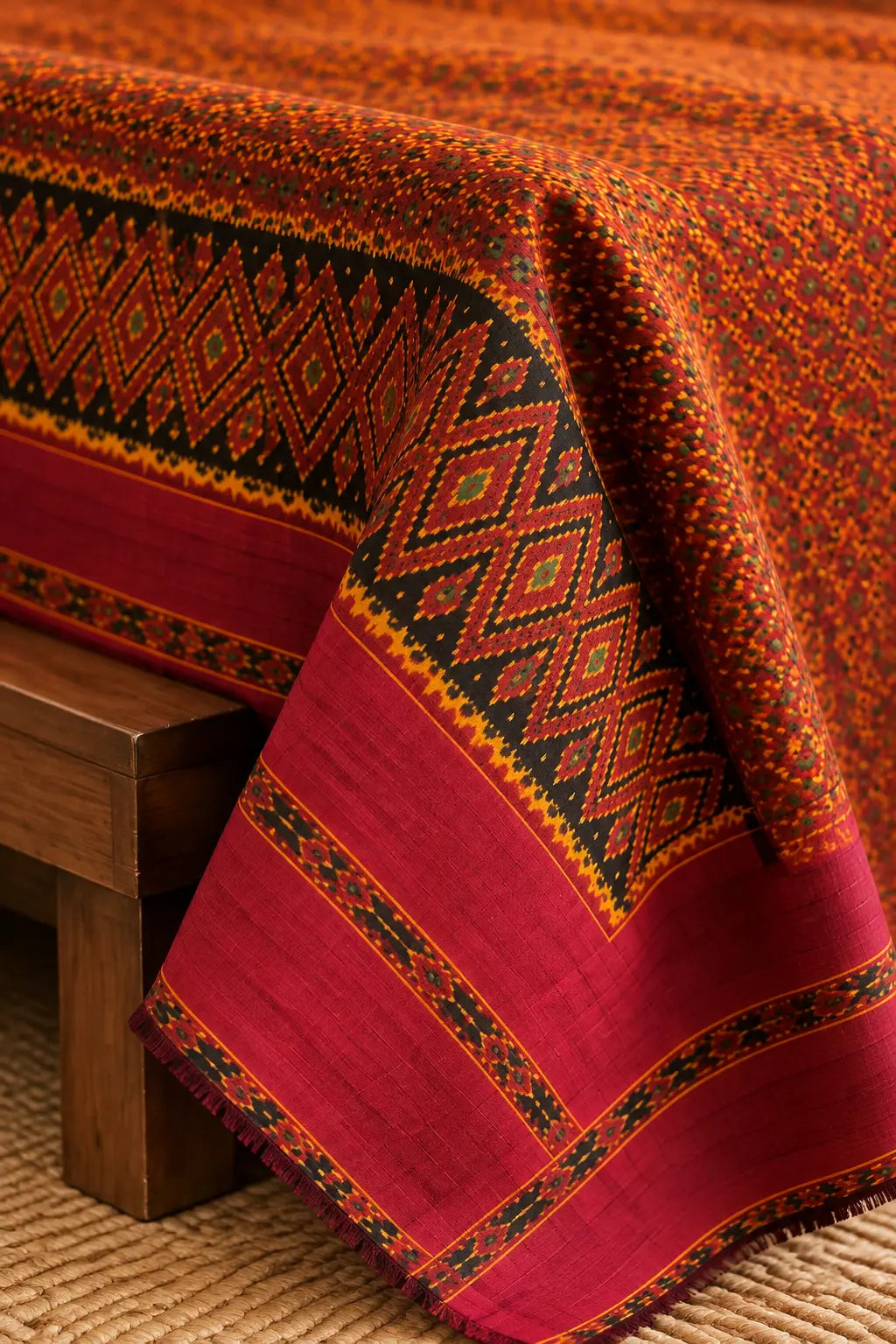Khmer Silk No. 03 — Ember & Mulberry
