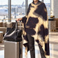 Designer Snow Leopard Cashmere Wrap - Premium Animal Print Luxury Scarf